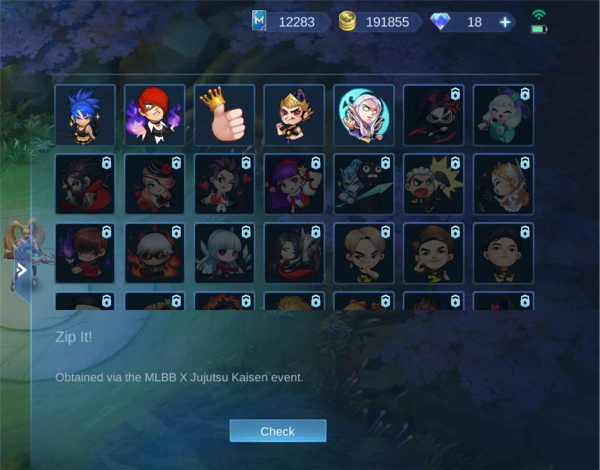 Game account sale Mobile Legends